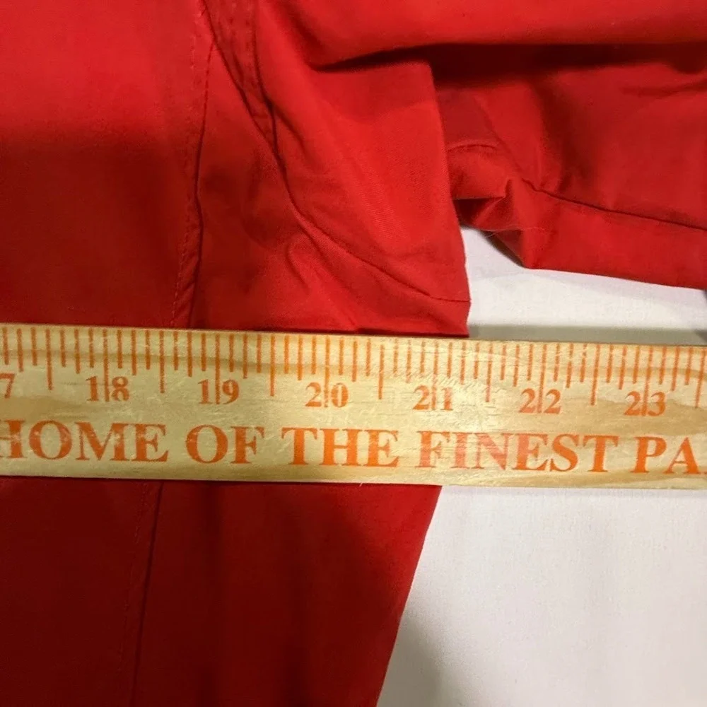 Columbia Sportswear Windbreaker Jacket‎ Women's M Red Black Full Zip Y2K